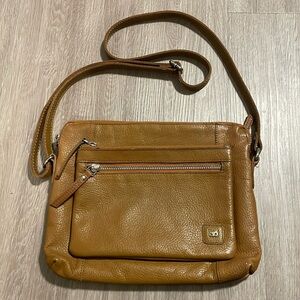 Tan Leather Crossbody Bag